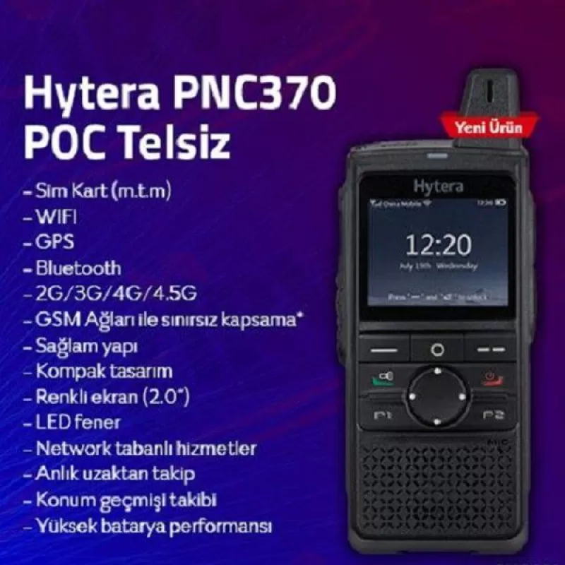 Hytera PNC 370 Bas Konuş Telsiz