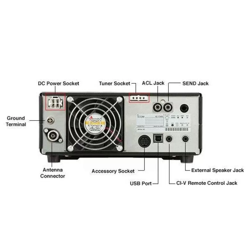 ICOM IC 7300 HF Amatör Sabit Telsiz