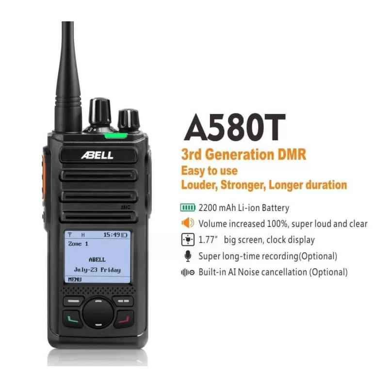 Abell A 580 T Ekranlı Dijital El Telsizi
