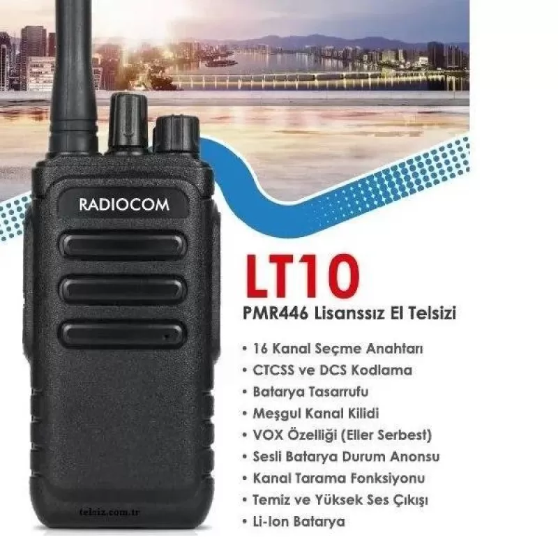 Radiocom LT 10 Analog Lisanssız Telsiz