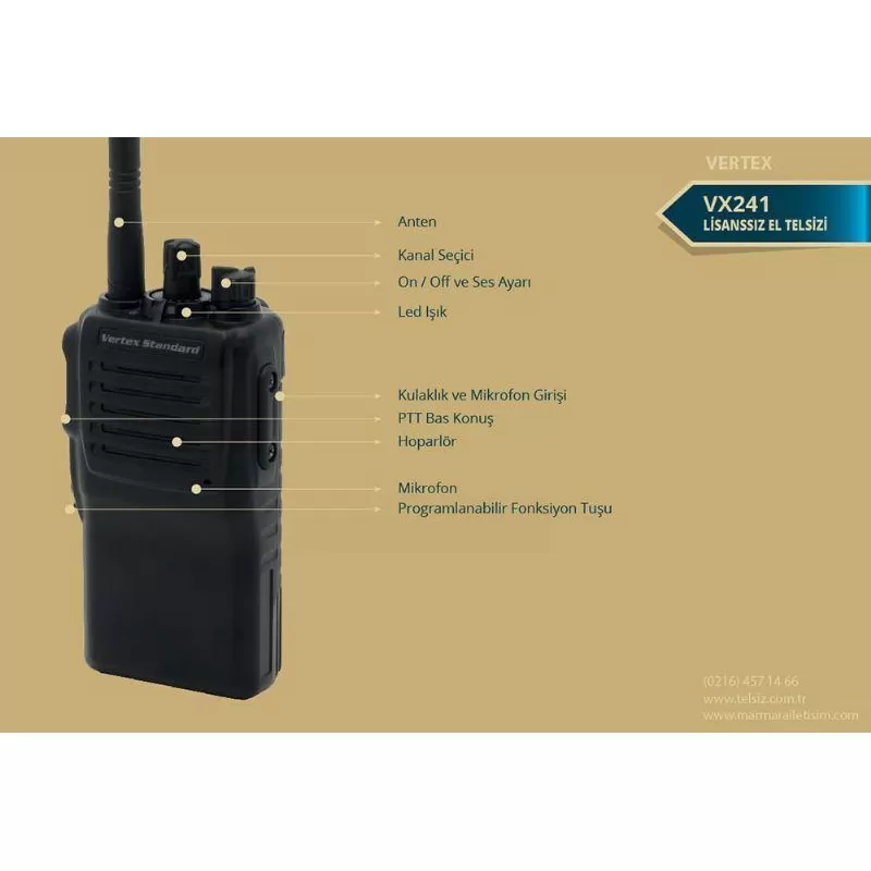 Motorola VX 241 Analog Lisanssız El Telsizi