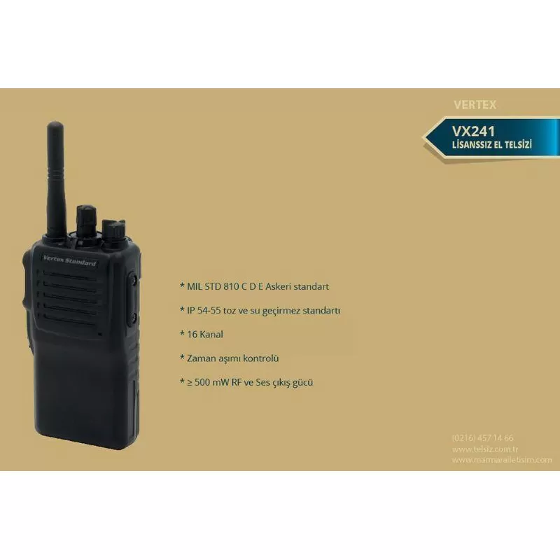 Motorola VX 241 Analog Lisanssız El Telsizi