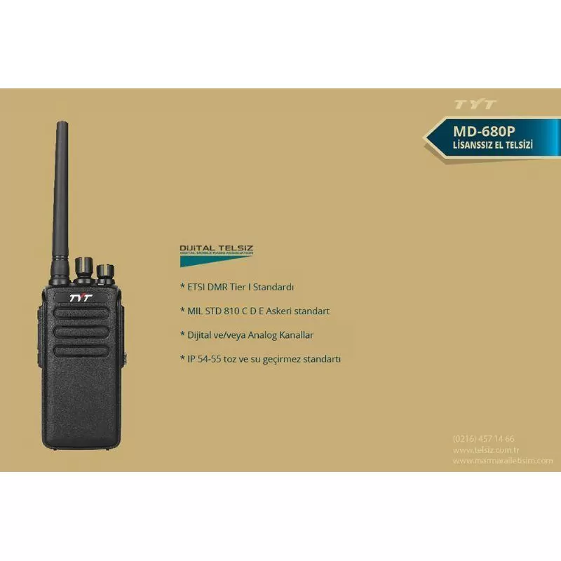 TYT MD 680 P Dijital Lisanssız Telsiz