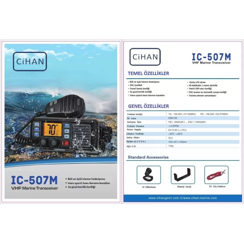 Cihan IC-507M Sabit VHF (Sabit Telsiz)
