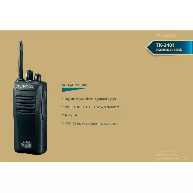 Kenwood TK 3401 T Dijital Lisanssız Telsiz