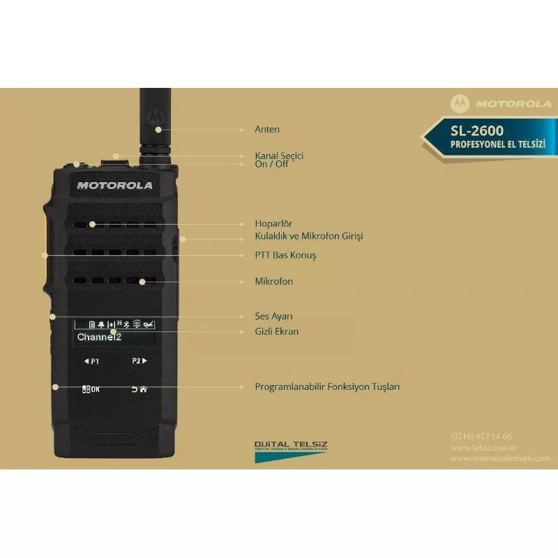 Motorola SL 2600 Dijital El Telsizi